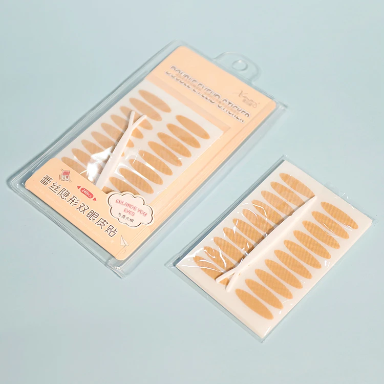 
240 pairs New lace eyelid stickers mesh invisible beginner waterproof girl double eyelid stickers makeup tool Cosmetic Tool 