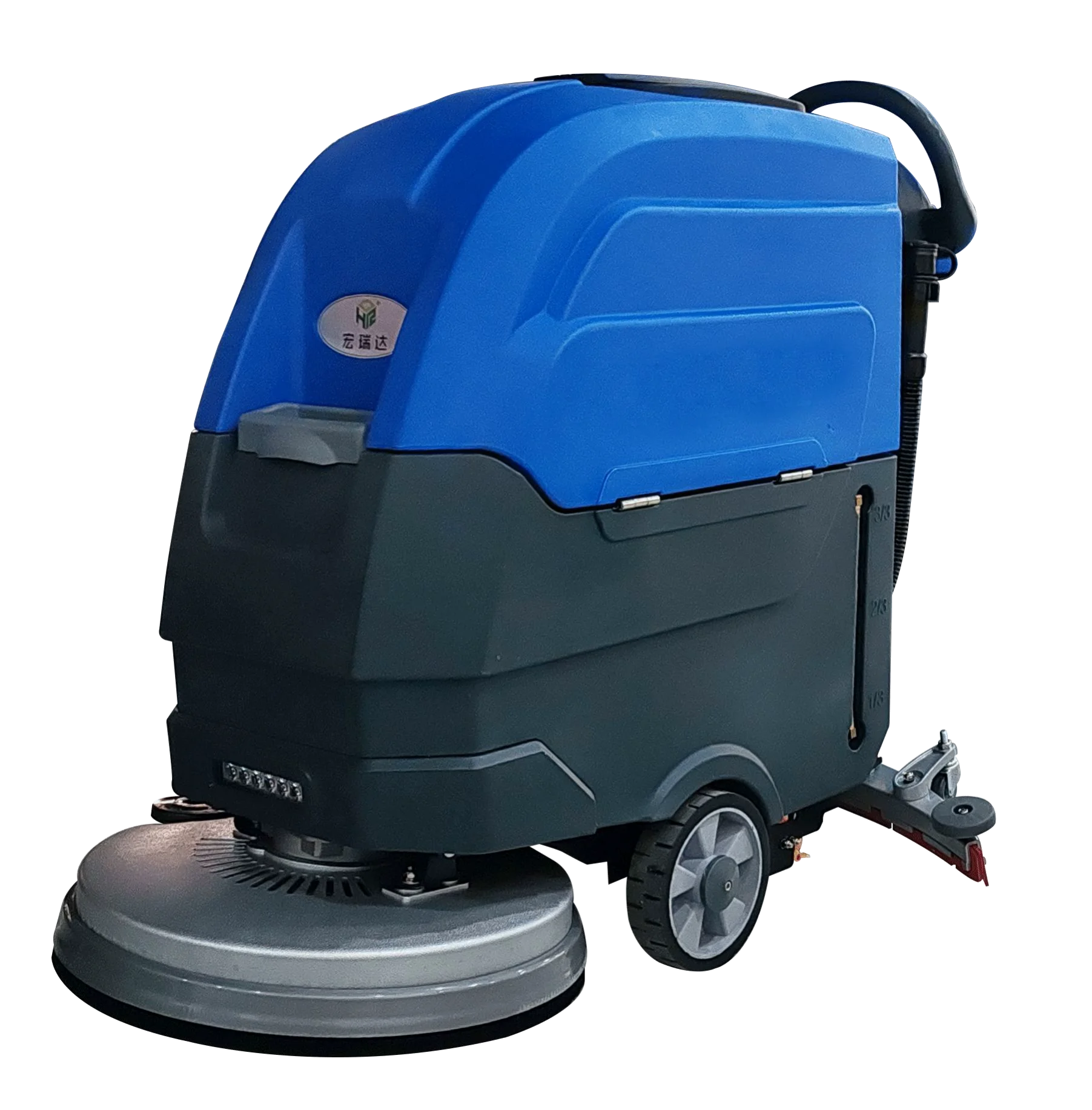 Manual Hotel Electric Floor Scrubber Machine 530mm Clean Width Walk-Behind single disc floor scrubber