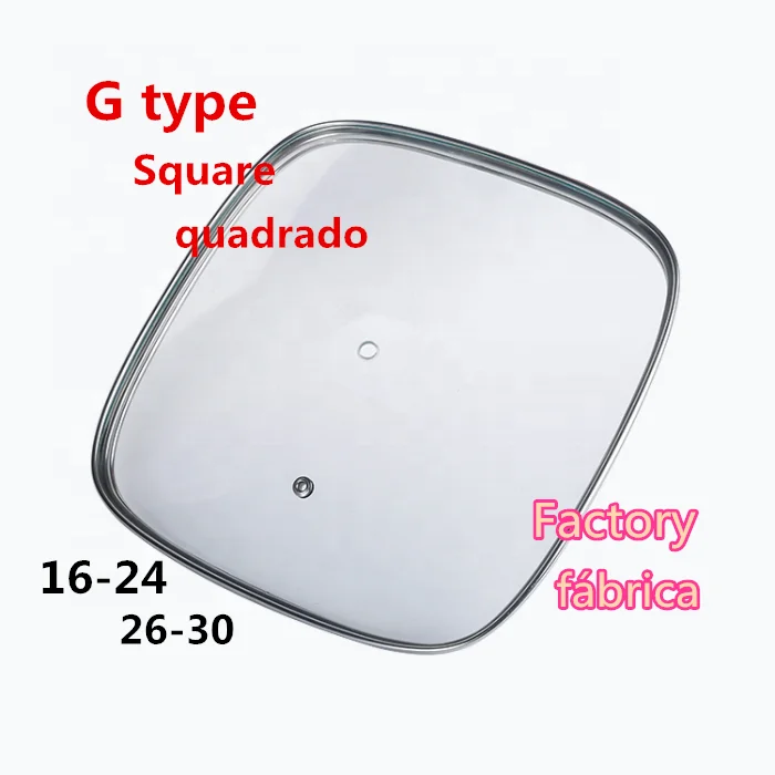 tempered glass pot lid for cookware set Tampa de Vidro para Panelas