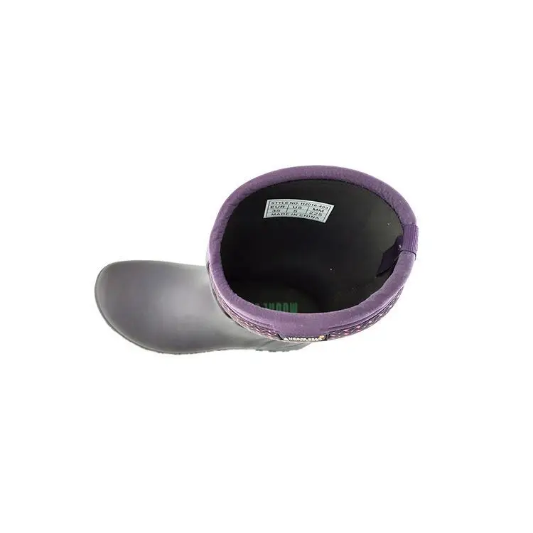 Neoprene material winter fashion rain boots women woman rain boots rubber boots for womensiize 8