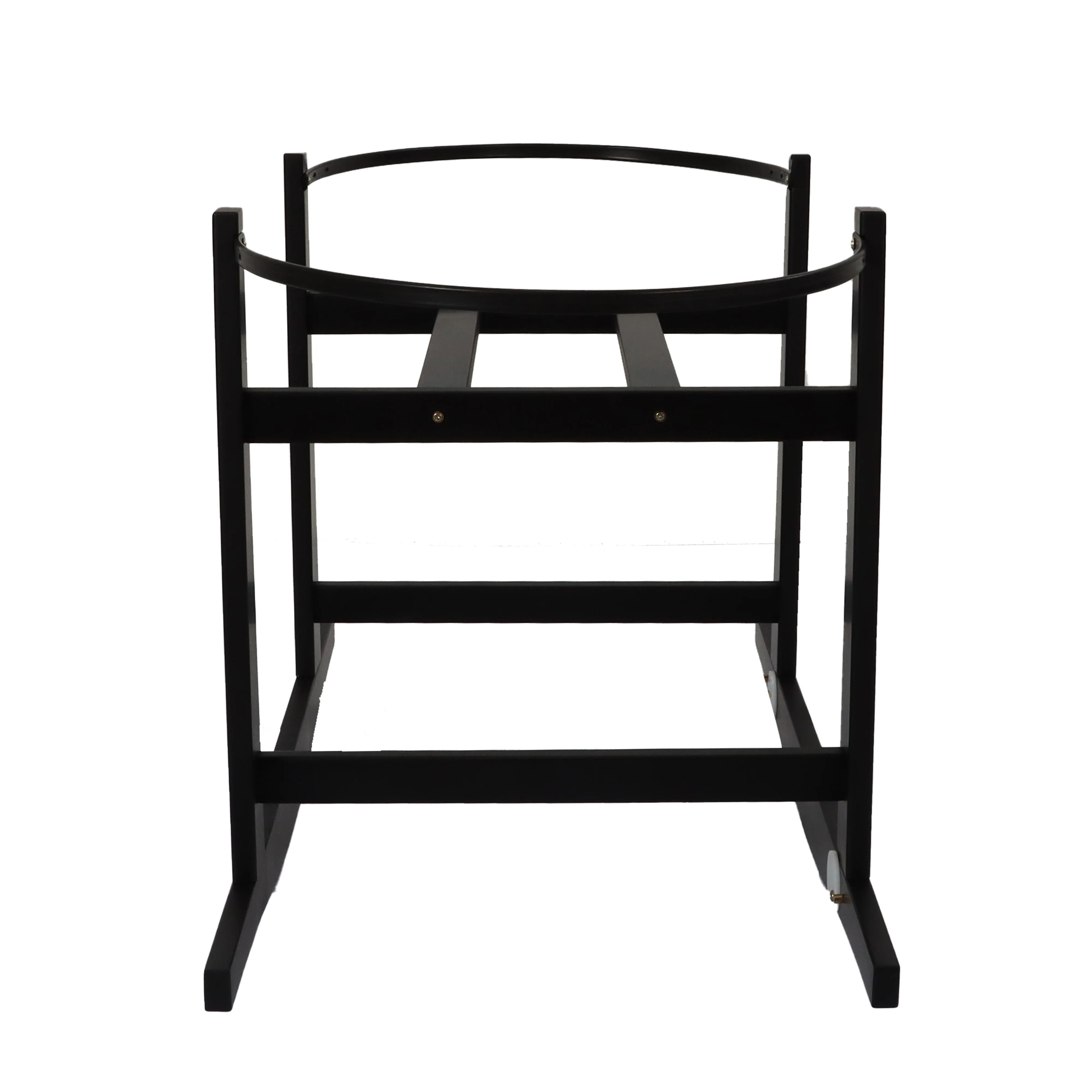 Solid Wood Rocking Baby Cradle Stand in Black Finish Wooden basket Baby Crib Newborn Cot Bed Crib Baby Furniture