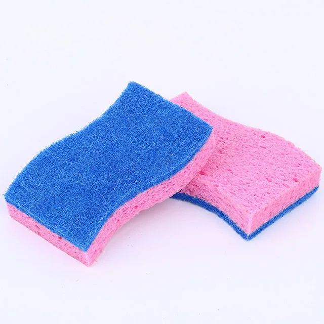Sponge Powerful Kitchen Cleaning Polyurethane Yellow OEM Color Feature Eco Material Pad Origin Dishes Free Quality GUA ODM