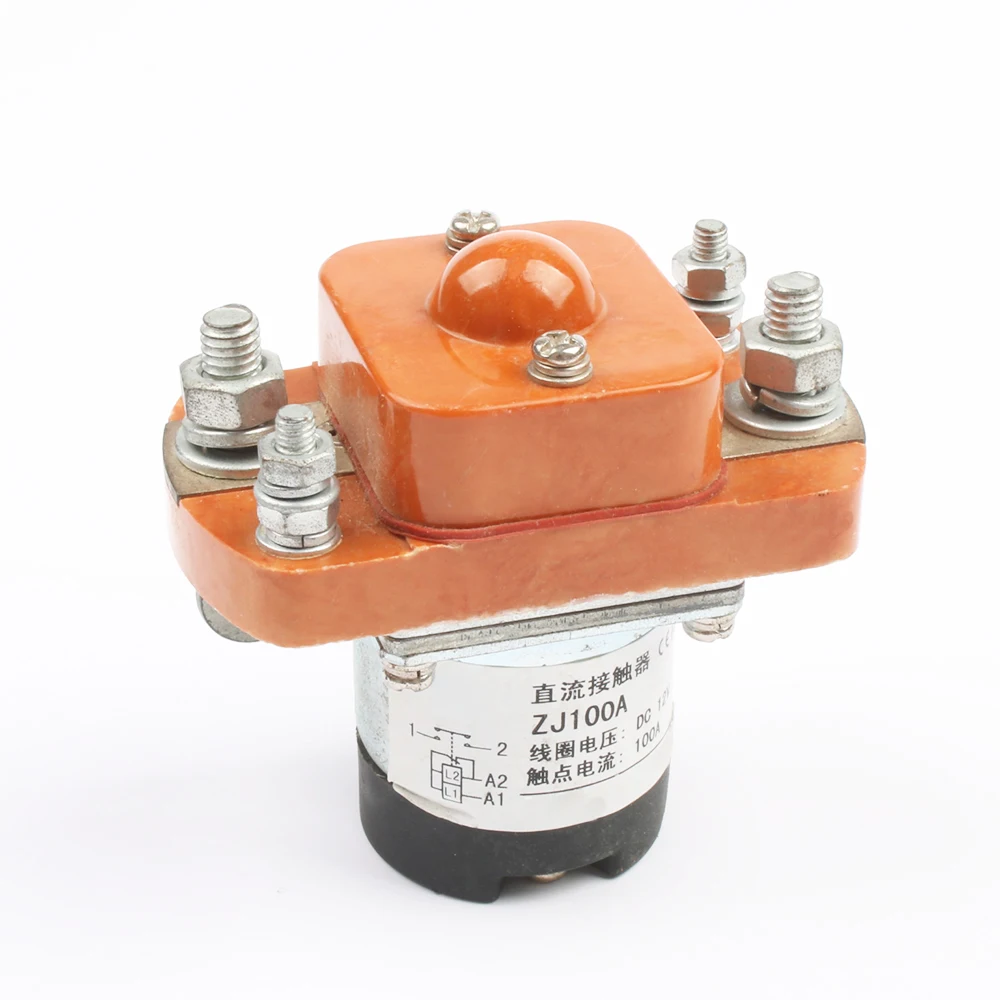 ZJ50A 1NO (нормально открытый) 12V 24V 36V 48В 60В 72В 100A контактор постоянного тока для мотор погрузчик электромобиль захватить wehicle автомобильная