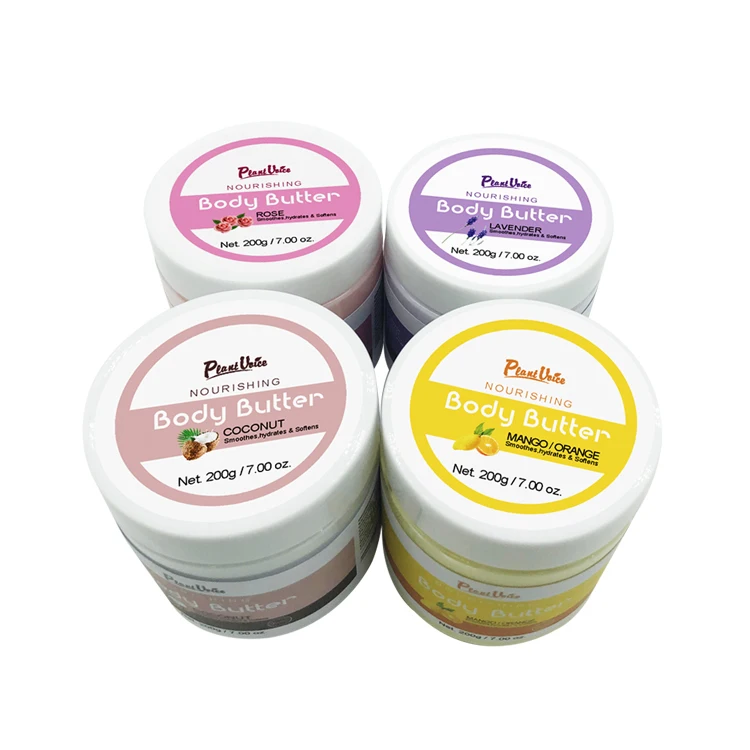 Custom Colourful Scented Moisturiser Natural Body Cream Butter Handmade Fruit Rainbow Whipped Body Butters
