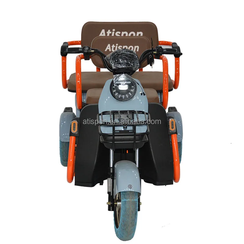 New Fashion Three Wheel  Electric Tricycle  Bicycle Motorized Tricycles For Old People