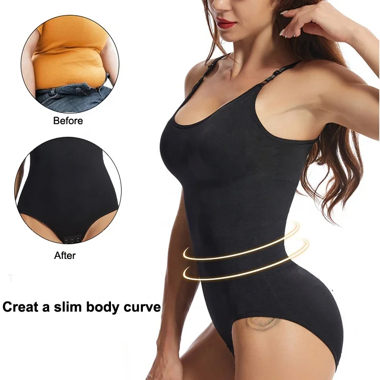 Women Open Crotch Seamless Elastic Slimming Bodysuit Waist Trainer Butt Lifter Tummy Control Body Shaper Shapewear
