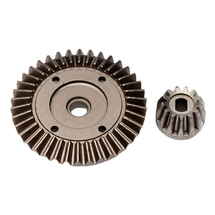 Powder metallurgy hardened sintered buy custom differential transmission mini small metal bevel set crown pinion gear