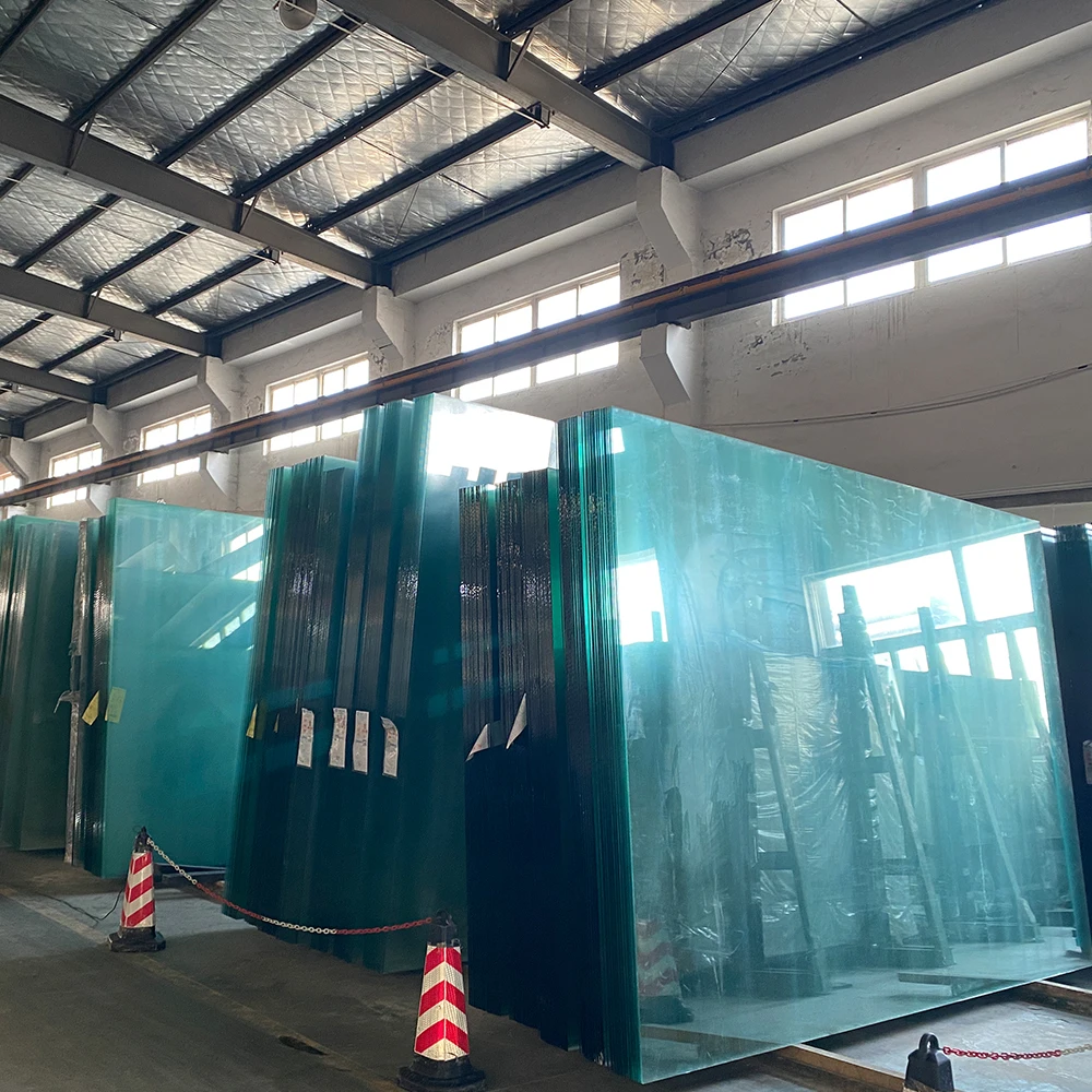 Custom design construction materials large size tempered laminated glass panel