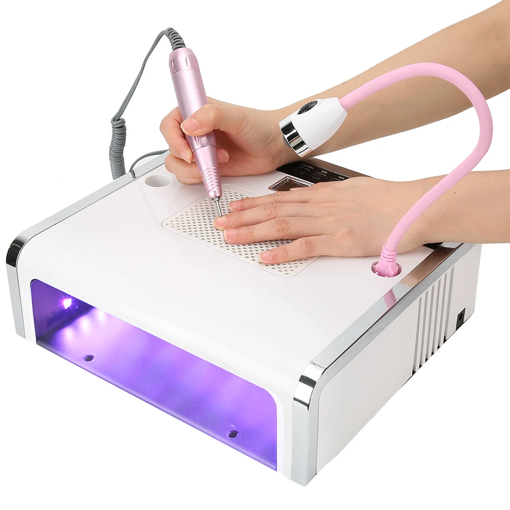 Multifunction Manicure Pedicure Nail Drill Tools Pro Beauty Electronic Plastic Feature Material E File 30S 60S 90S UV Gel Lamp