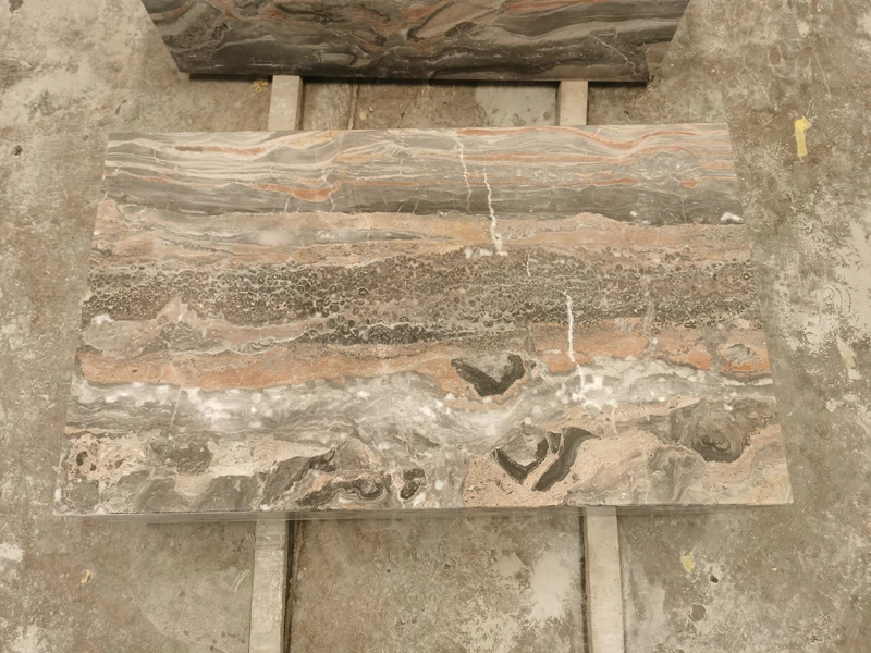 Factory Wholesale Natural Stone Rectangle Plinth Black Brown Marble Coffee Table And Side Table