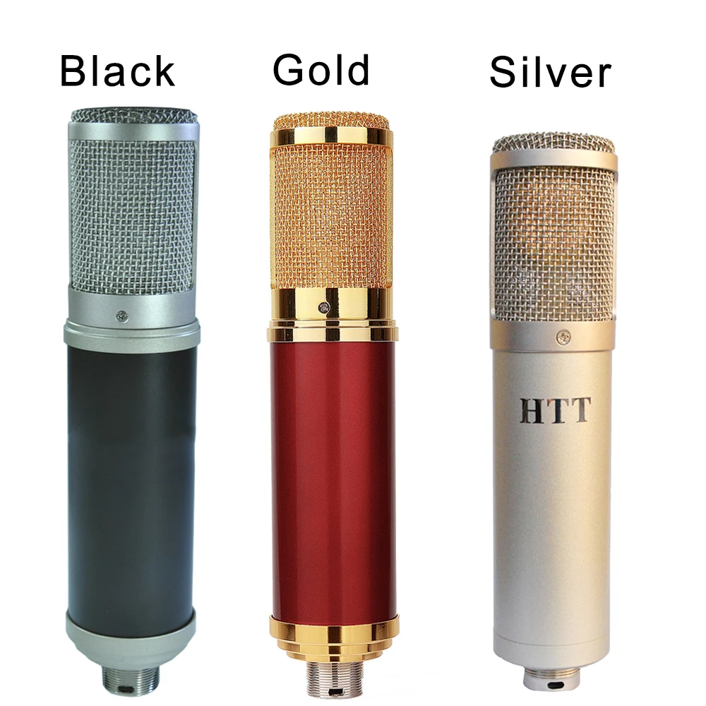 Professional 34mm Capsules Gold USB Studio Recording Condenser Microphone