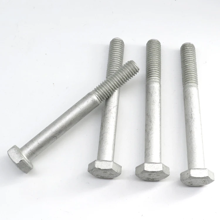 8.8 Grade HDG M8 - M36 Hot Dip Galvanized DIN 933 Hex Bolts