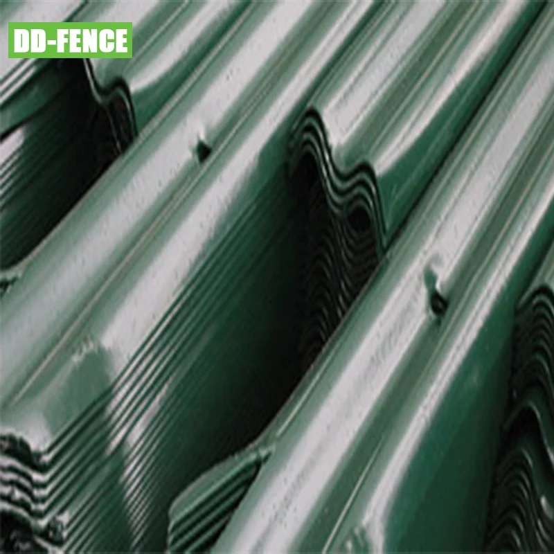 Powder Coated Green Black Palisade Trident Security Fencing Spiked Top Palisade Steel Fence for Industry Yard Perimeter Security