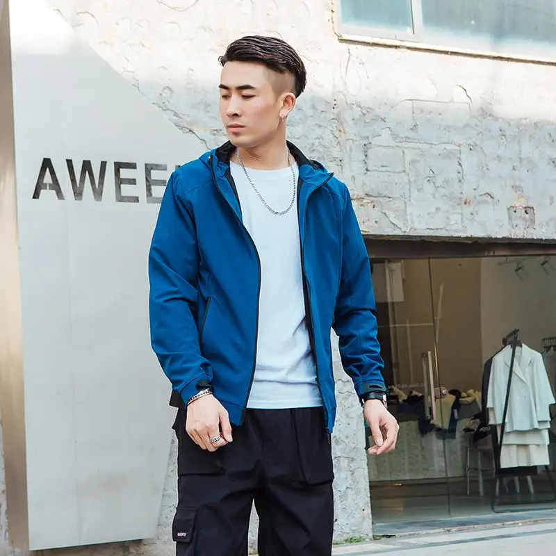 High elastic thin spring antumn 88% polyester 12% spandex cotton outdoor jackets