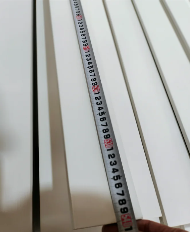 Moister Resistant Baseboards MDF Square Edge Skirting Boards For Walls And Floors