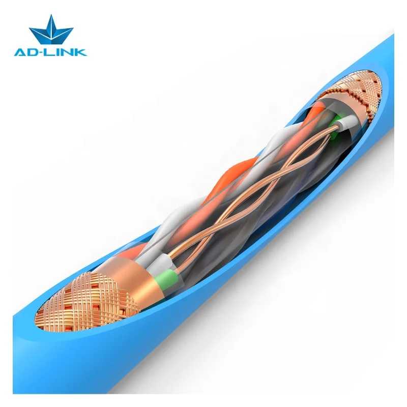 Indoor Pvc Cat 6 S-ftp Lan Cable 250 Mhz 1000 Mbps Broadband Speed Utp Network Cables Cat6