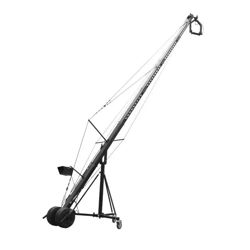 Professional 8m 130MM Triangle Rocker Arm video Camera Jib Crane For Film