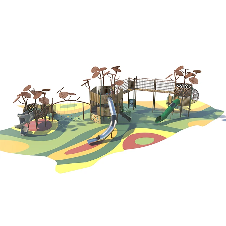 Cowboy Natural Playground Multi-functional Tree Castle Combination Playground for outdoor parks