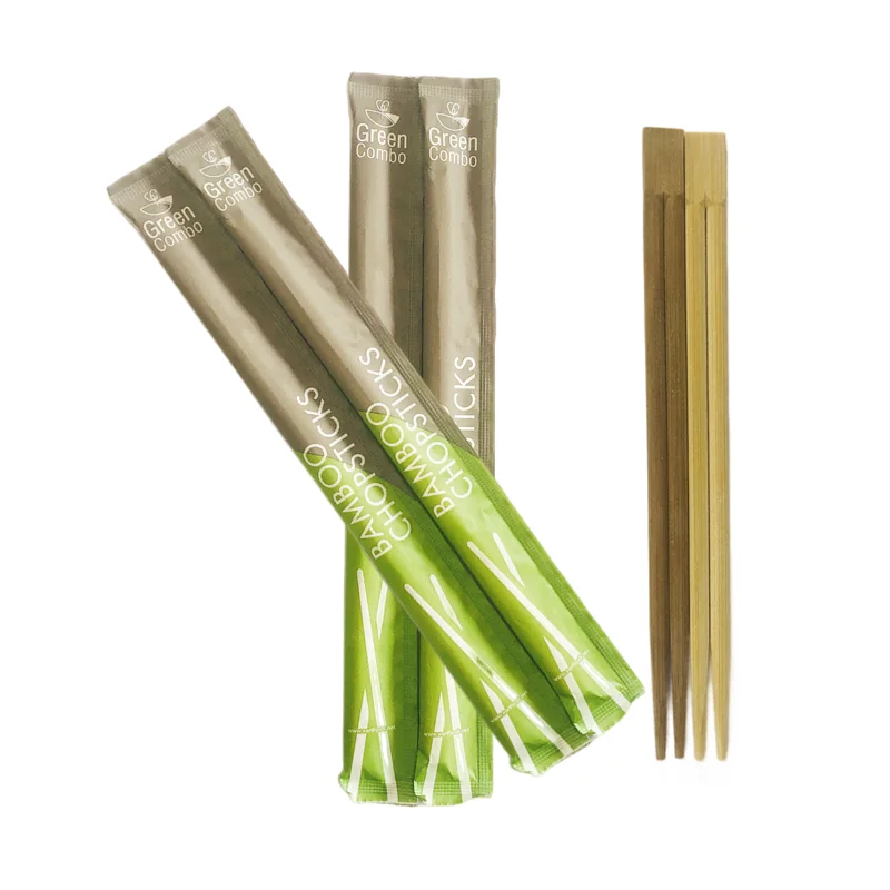 New Design China Bamboo custom logo twin/tensoge Disposable Chopstick with Full Closed Paper Packed Chopsticks