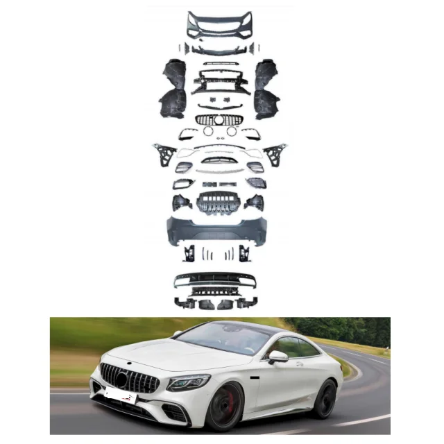 Заводские кузовные комплекты для автомобилей Mercedes Benz W217 Coupe S Class модернизированные до AMG S63 бампер автомобиля 2014-2020