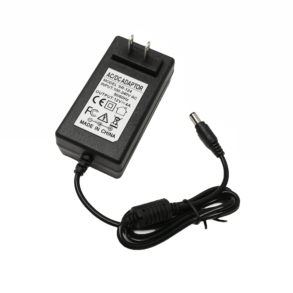 wall plug 12v ac dc 4a adapter 48w power supply