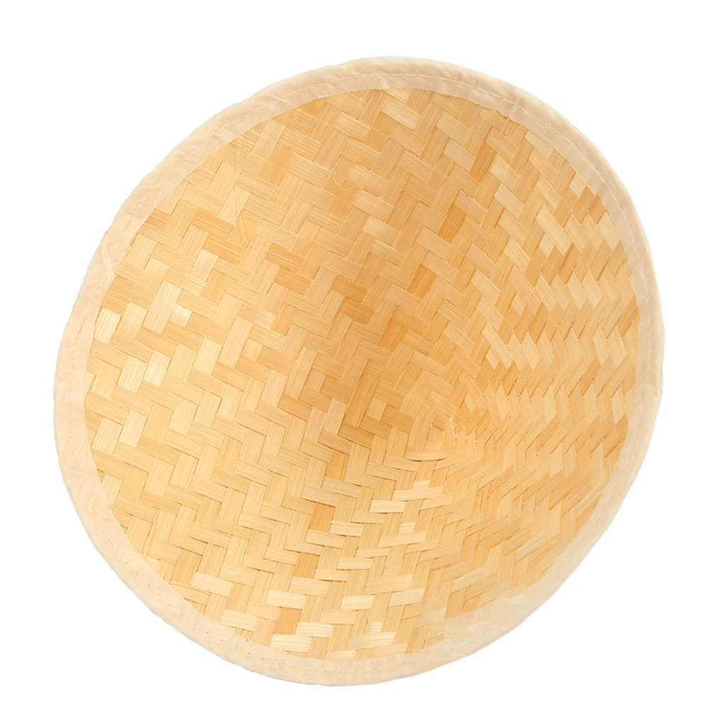 Zhenbang Custom Bamboo Hat Wide Brim Chinese Decor Sun Hat for Farmer Hat Large Brim