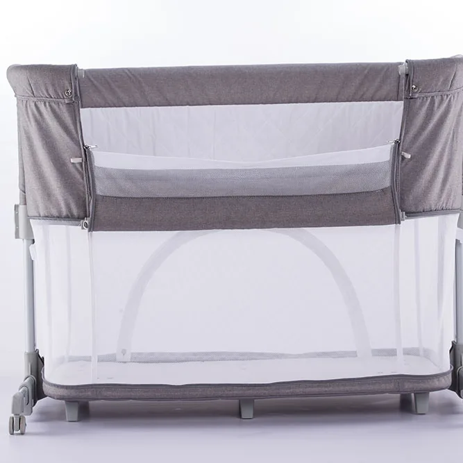 Bed Baby Cot Wooden design Eco-Friendly Kids Crib Safety Baby Crib metal baby sleeper