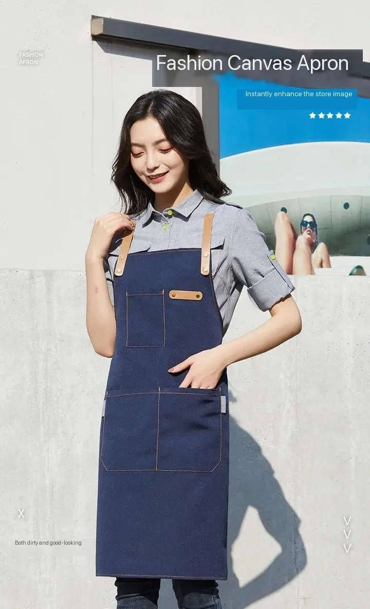 Y-X Polyester Custom Aprons Logo Kitchen Cleaning Cooking Restaurant Apron For Chef Sublimation