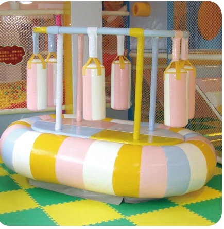 2016 Cool summer water bed for indoor room uesd kids jumping water bed play indoor soft playground QX-103C