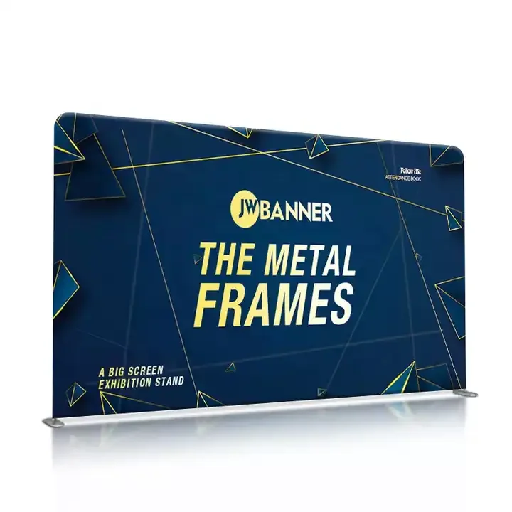 Custom 10x8ft Tension Fabric Display Single Sided Pillow Case Backdrop Banner Event Booth Tension Fabric Backdrop