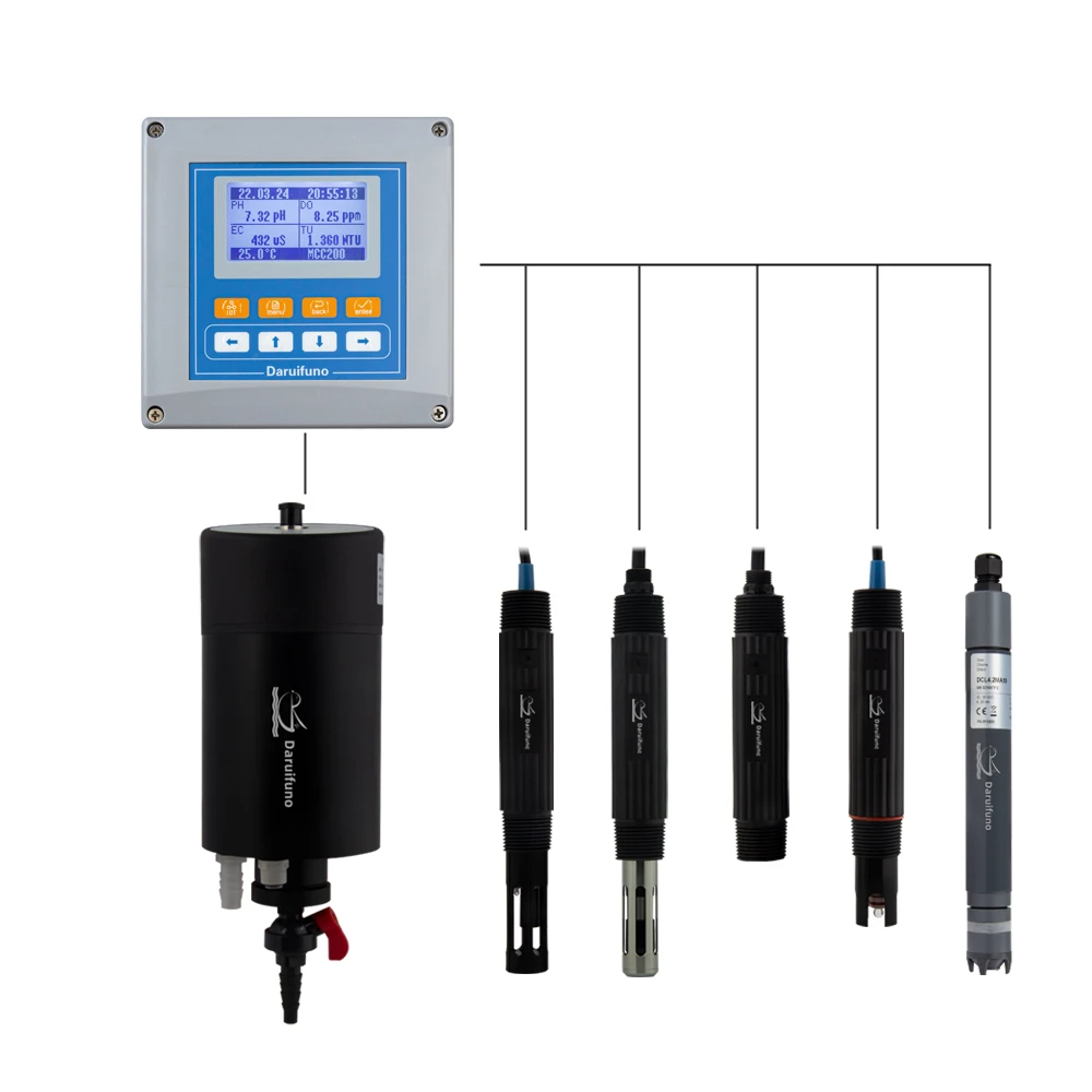 PH EC TU DO Chlorine Online Multiparameter Water Quality Meter for Water Treatment