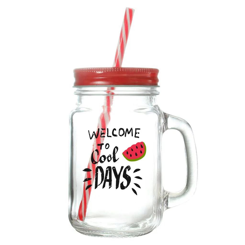 Newly design custom printed beverage glasses bottles juice mason jar drinking glass with straw lid
