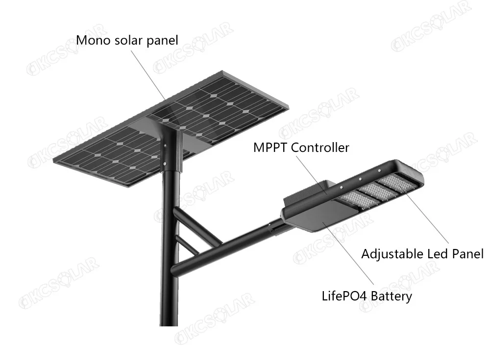 china Good Quality CE ROHS Approval 80W 100w All In One Solar Garden Lights For Outdoor Lighting