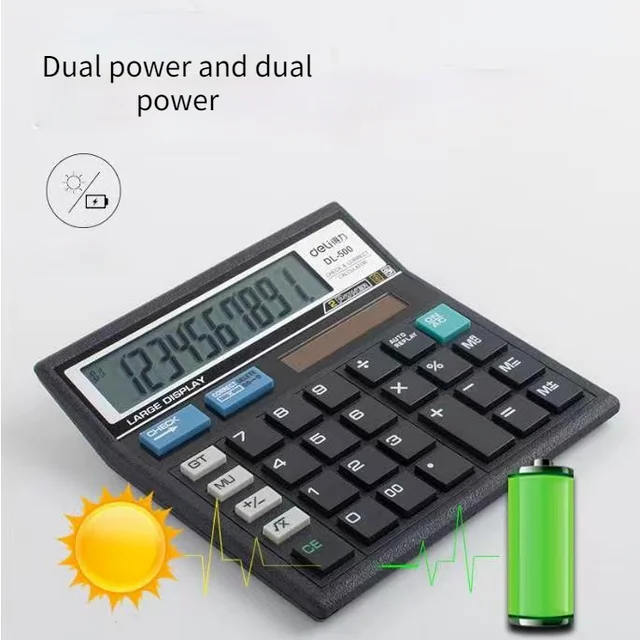  Brand calculator large display dedicated dual power matte non-slip durable financial