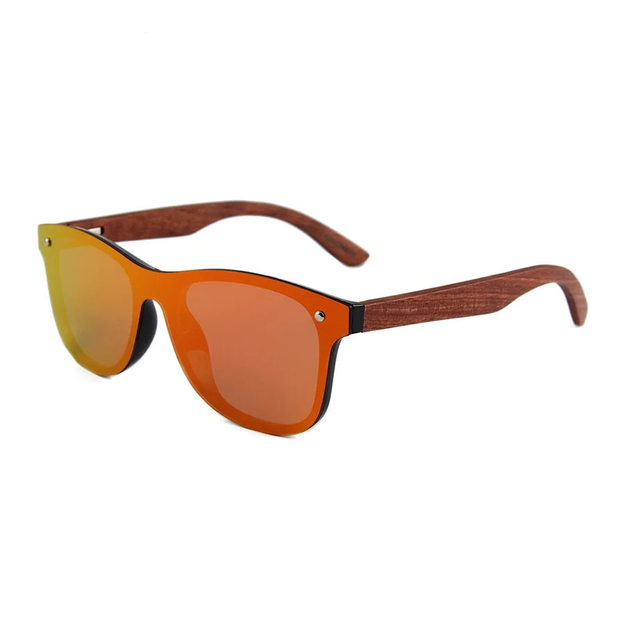 Hot selling OEM custom wholesale mirror sunglasses wood
