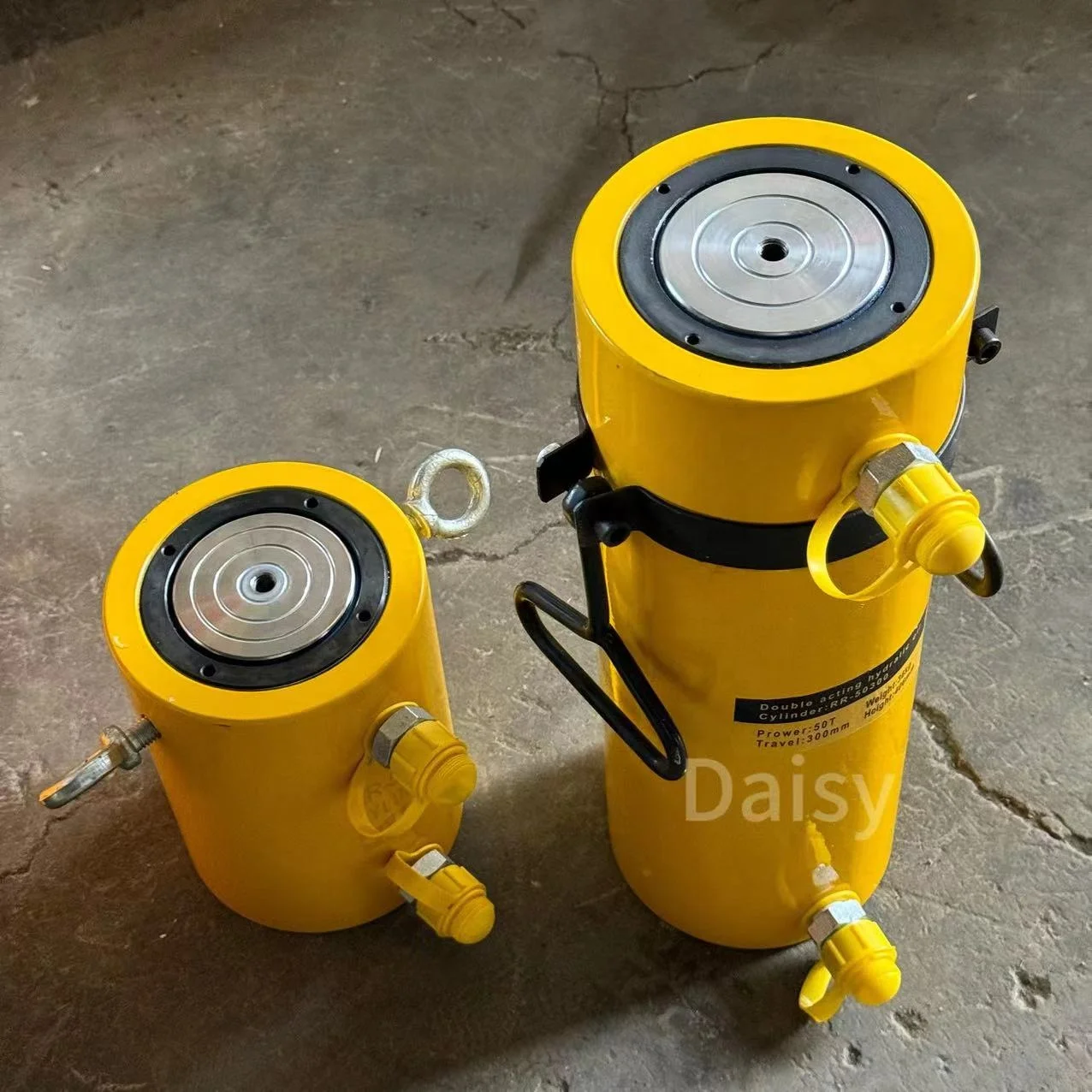 Solid Type 700 Bar Single Acting Hydraulic Cylinders 20 Ton 50 100 150 200 Ton Litfing Jack Hydraulic Jack 10 Tons
