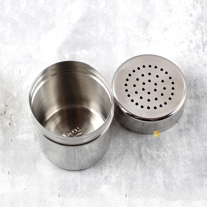 Wholesale 304 Stainless Steel Use separately Seasoning Jar Sugar Salt Jar Pepper Shaker with plastic lid