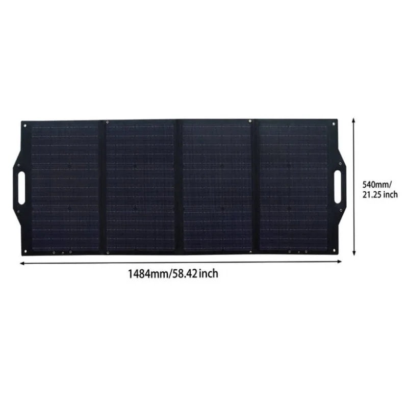 China Factory 100W Folding Solar Panel Bags 540x404x35MM Storage Solar Energy