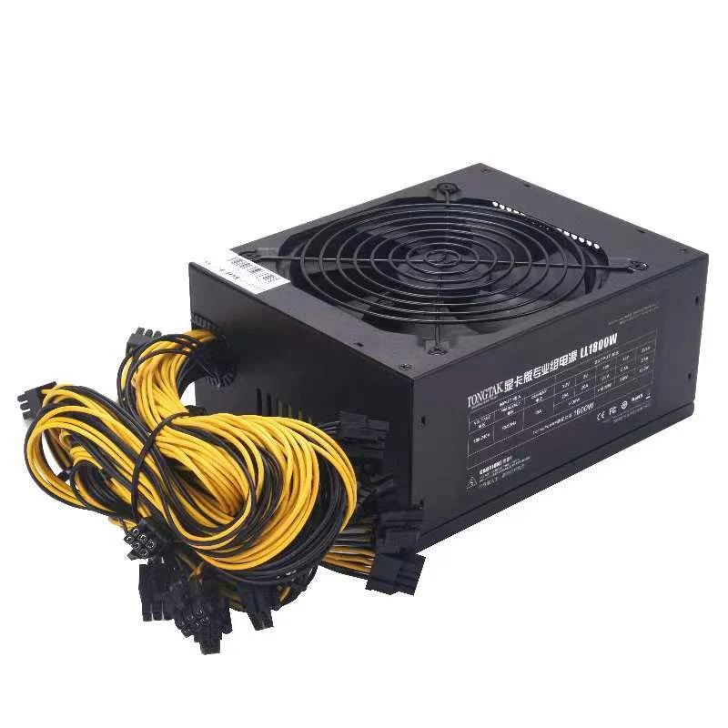 hot sale Long line silent power Quiet 1800W PSU PC Power Supply Supports Graphics Card Silent for min ing