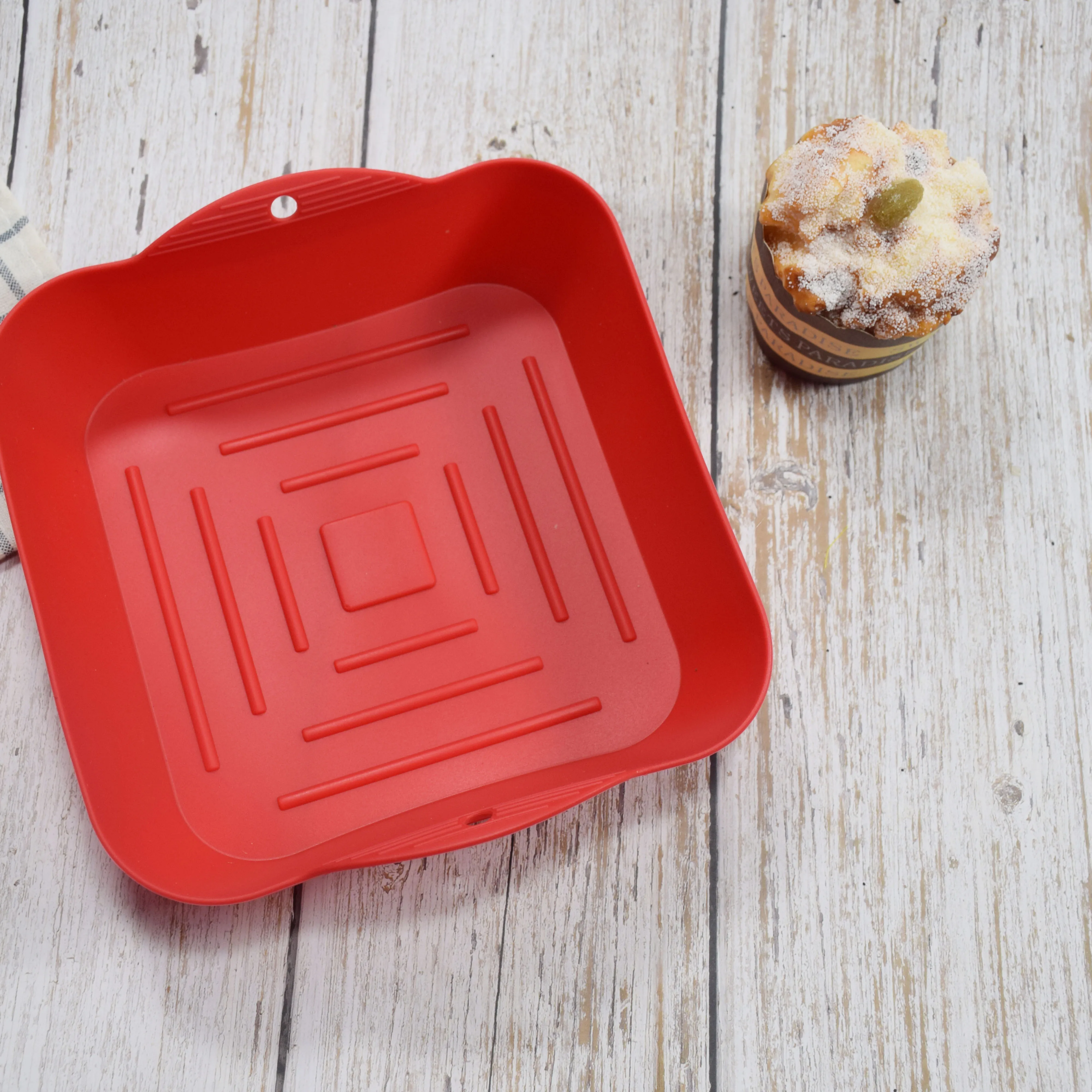 20cm Air Fryer Liners Silicone Mat Silicone Air Fryer Mats Air Fryer Silicone Pot