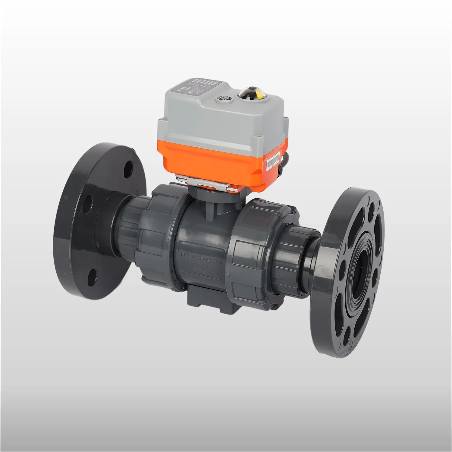 PVC UPVC 2 Way Flange Type Motorized Control Valve Electric Actuator China Water Valve 12V Electric Water Valve