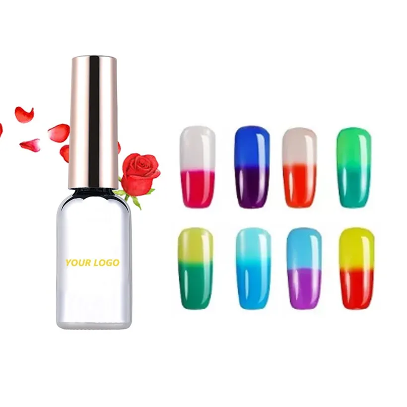 
Low Moq organic nail no shrinkage polish oem temperature change color uv gel 