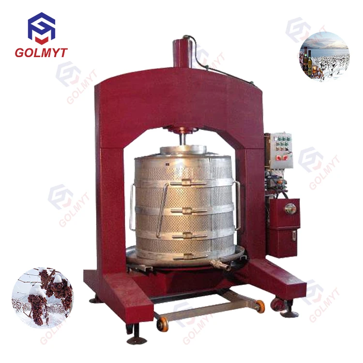 Гидравлическая корзина типа ледяной пресс для винограда машина для производства сока машина для производства Красного вина