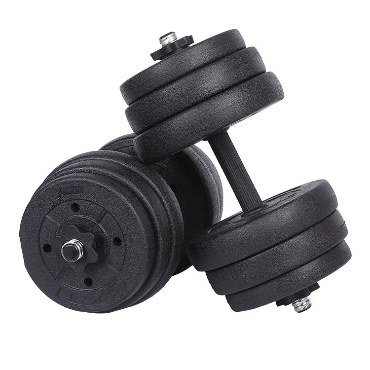High quality cheap Adjustable Dumbbell weights 10kg 20kg 30kg 40kg cement dumbbell