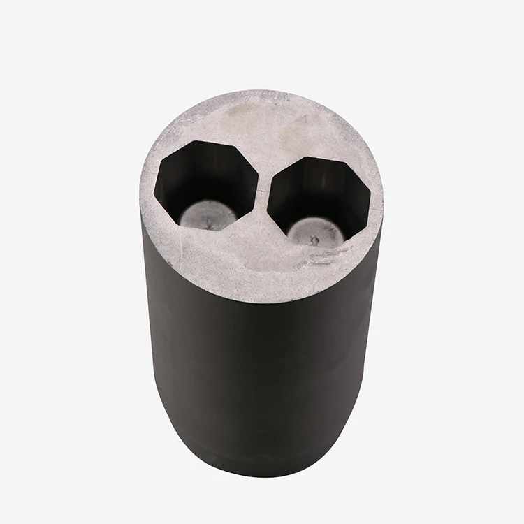 Custom shape Graphite ingot mold for gold strip melting carbon crucible