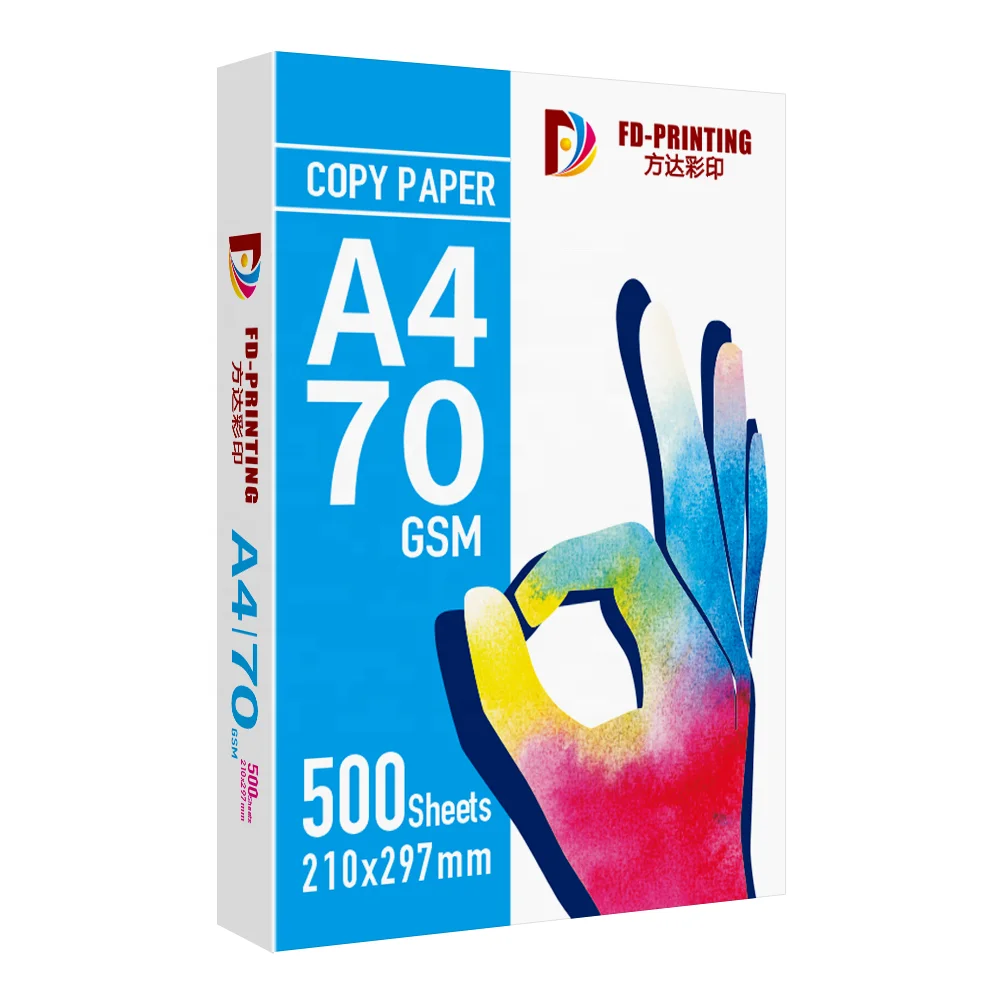 China Manufacturers OEM double a - printer copy paper a4 70 80 gsm 500 sheets
