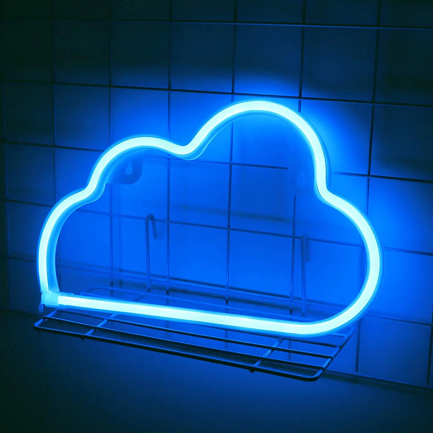 Blue neon cloud lights wall decor neon sign for bedroom
