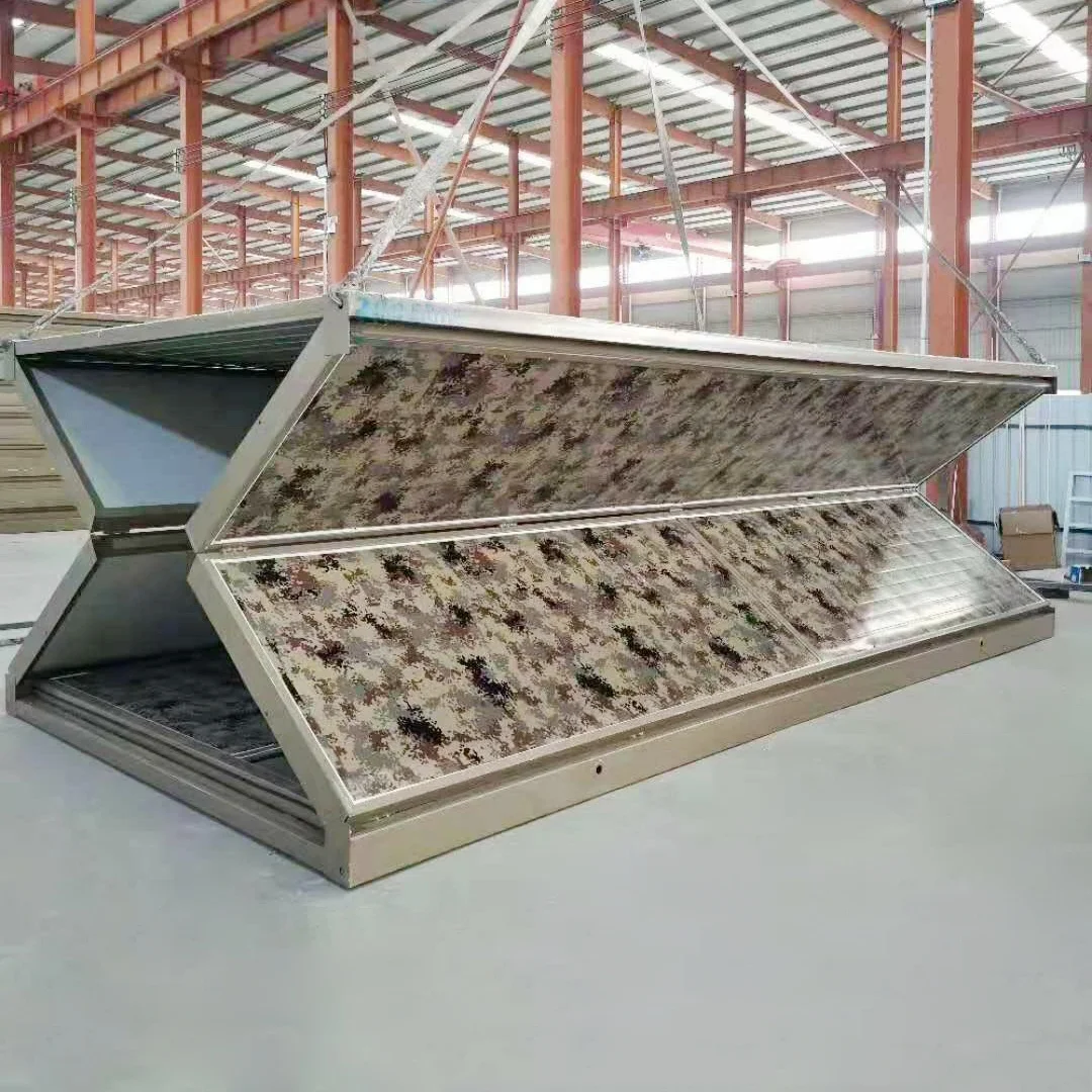Low cost light steel foldable container office folding prefab house tiny work home