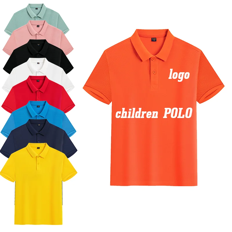 Factory Sale Children Clothes Summer Kids Short Sleeve Printing Boys High Quality Cotton T Shirts Custom Polo Shirts
