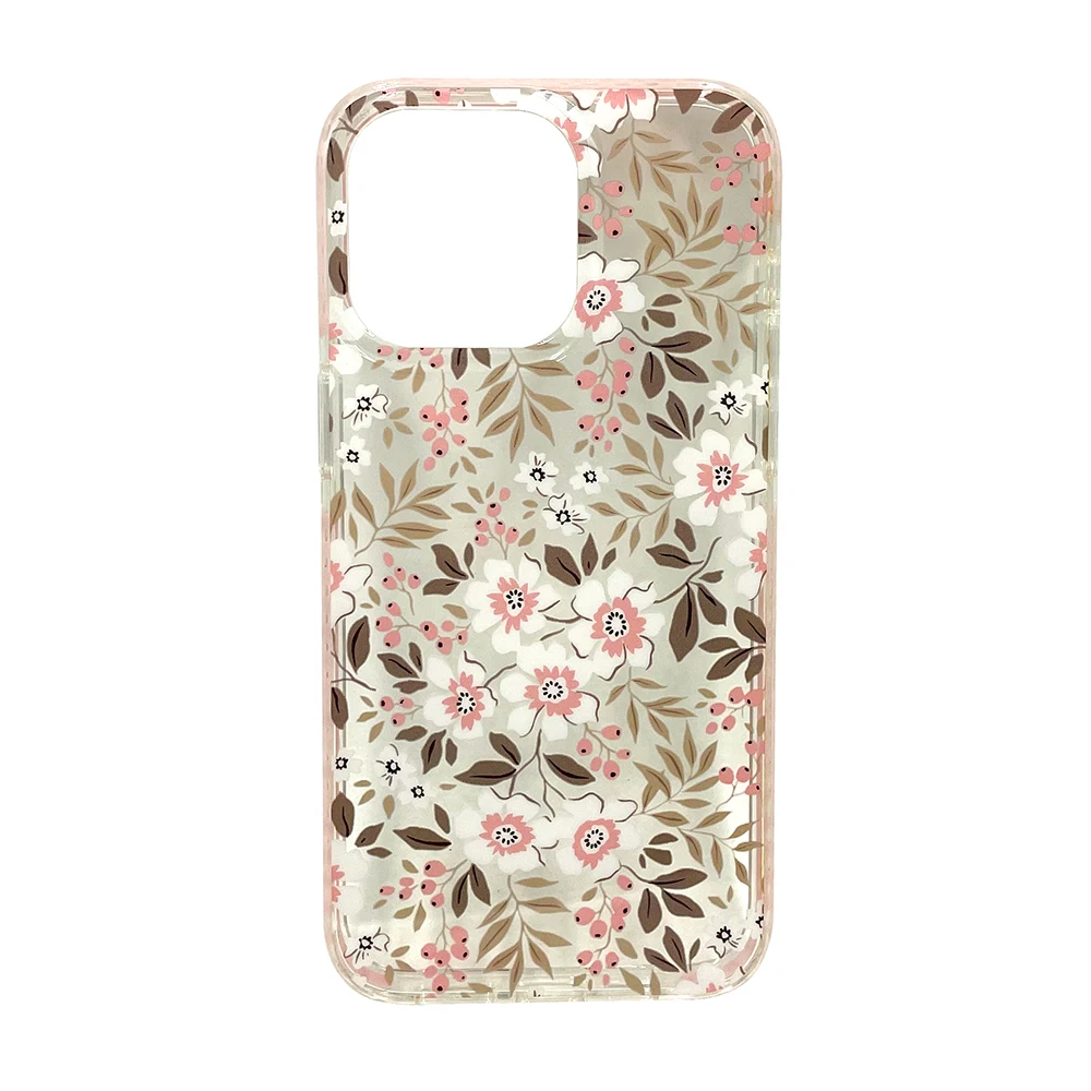 designer cell phone case manufacture OEM printing mobile phone cover flower phone case